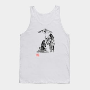 geisha and baby godzilla Tank Top